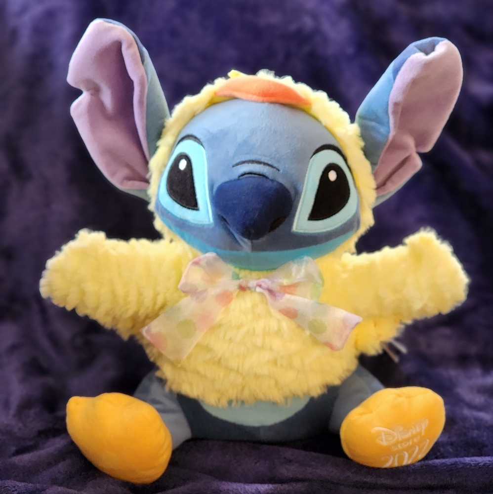 DISNEY Store Exclusive 2022 Stitch Plush Easter Chick 💛🐥💛